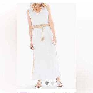 Chicos crochet detail maxi dress size 2